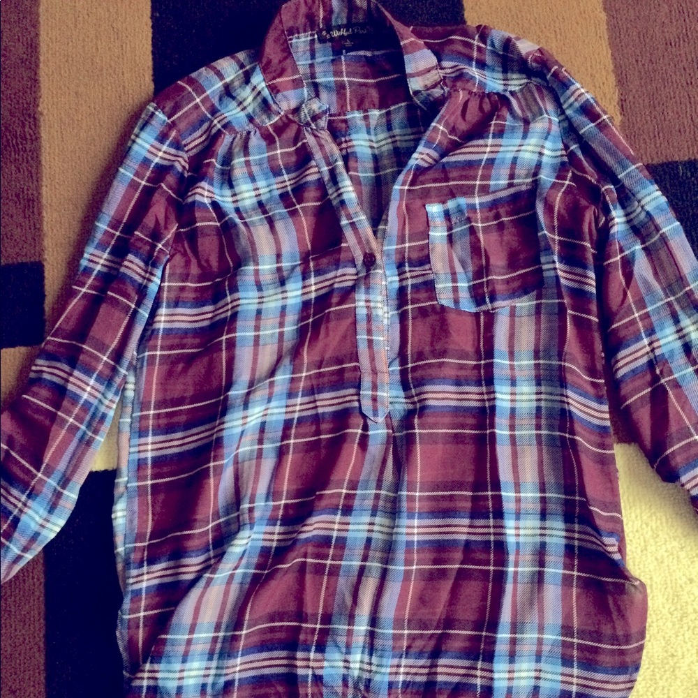 Plaid Blouse